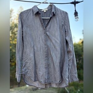 Cloth & Stone Gray Button-up Top